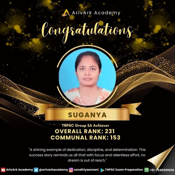 Suganya, Group 2A, 2024 exam