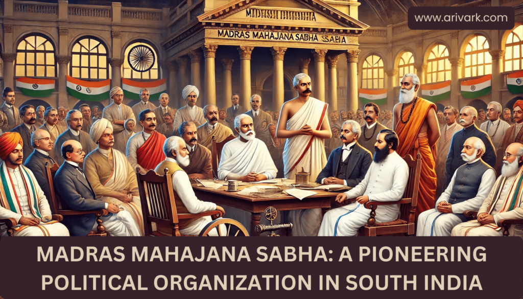 Madras Mahajana Sabha: A Pioneering Political Organization in South India